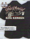 King Kerosin Guys Button Up Work Shirt by Timeless Clothing- Flat Head - SALE sz 2 X only