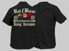 King Kerosin Guys Button Up Work Shirt by Timeless Clothing- Red Baron - SALE sz 2 X only