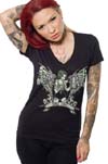 Knock Em Down girls V-neck shirt by Steady