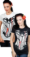 Knife Thrower's Assisant girls bloody shirt by Steady - SALE