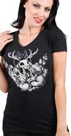 Rosealope Girls Deep V Neck shirt by Steady