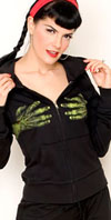 Clawful Girls Monster Hands Zip Hoodie by Steady