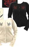 Glitter Birds Cardigan by Steady