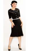 Stella Wiggle Dress By Steady - in Black - SALE
