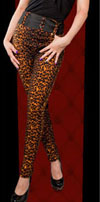 Waist Belt Cigarette Pants by Switchblade Stiletto- LEOPARD