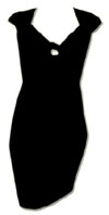 Dame Tie Black Dress by Switchblade Stiletto