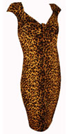 Dame Tie Dress in Natural Leopard by Switchblade Stiletto