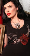 Be Still My Heart Girls V Neck t-shirt by Se7en Deadly