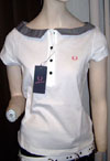 Amy Winehouse 50's Collar Shirt in White by Fred Perry (Sale price!)