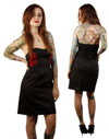 Roses Strapless Dress by Sailor Jerry - SALE sz XL only
