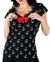 Anchored Cutie Top by Sourpuss - SALE sz L only