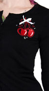 Atomic Cherry Pop Cardigan by Sourpuss