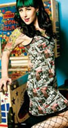 Cami Dress by Sourpuss- Ramones Collage - SALE sz XL & 2X only