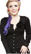Vintage Rose Cardigan by Sourpuss - in black - SALE