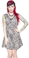 Aubrey Dress by Sourpuss- GREY LEOPARD