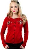 Red Sparrow Cardigan by Sourpuss