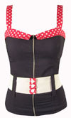 Sailor Darling Zip Top in Navy by Switchblade Stiletto - SALE