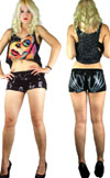 Skelehands Sequin Shorts by Too Fast Clothing