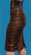 Nautral Leopard Waist Belt Skirt by Switchblade Stiletto
