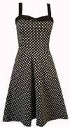 Swing Pocket Dress in Black Polka Dot by Switchblade Stiletto - SALE