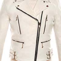 The Defector Leather Jacket in WHITE by Straight To Hell