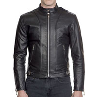 The Offender Leather Jacket in BLACK by Straight To Hell