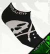 Dropout Low Socks in Black by Sullen Clothing