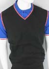 Vintage Sweater Tank Top by Warrior Clothing- BLACK/RED