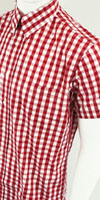 Vintage Button Down Shirt by Warrior Clothing- SKAVILLE (RED)