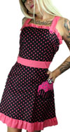 Asheville Apron Dress by Too Fast Clothing- Cupcake - SALE sz M & L only