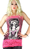 Camille Tank by Too Fast Clothing- Sweetness Zombie Girl in Pink