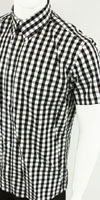 Vintage Button Down Shirt by Warrior Clothing- SKAVILLE (BLACK)