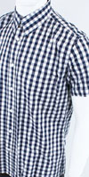 Vintage Button Down Shirt by Warrior Clothing- SKAVILLE (NAVY)