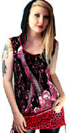 Hadley Hooded Tank by Too Fast Clothing- Zombie Doll - SALE sz M & L only