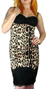 *****Piper Leopard Garter Belt Dress by Too Fast Clothing - SALE