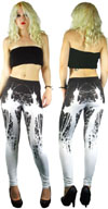Cross High Waisted Leggings by Too Fast Clothing/Rat Baby