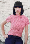 Girls Button Down Shirt by England Belongs- RED GINGHAM - SALE sz XL only
