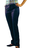 Womens Sta Press Trousers by England Belongs Clothing- BLUE - SALE  - XS Only