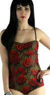 Ari Swimsuit by Rat Baby/Too Fast Clothing - Rose Leopard