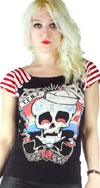 Bolivar Button Tee by Too Fast Clothing - Too Fast