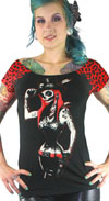 Bolivar Button Tee by Too Fast Clothing - Voodoo