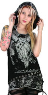 Hadley Hooded Tunic by Too Fast Clothing - Blood N Bone