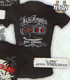 King Kerosin Girls Shirt by Timeless Clothing- Love (Brass Knuckles) - SALE sz L only