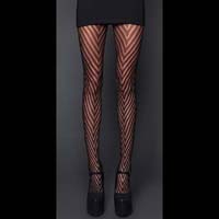 Chevron Pantyhose by Lip Service