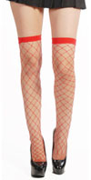 Fence Net Thigh Highs in RED by Lip Service