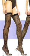 Black Spider Web Thigh Highs