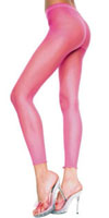 Sheer Nylon Footless Leggings