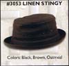 Linen Stingy Hat In BLACK by New York Hat Co.