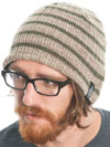 Dickies- Olive Stiped Reversible Knit with Fleece 