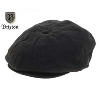 Brood Hat by Brixton- Black Herringbone Twill